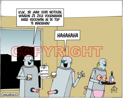 Vrouw en Werk Archief Cartoons