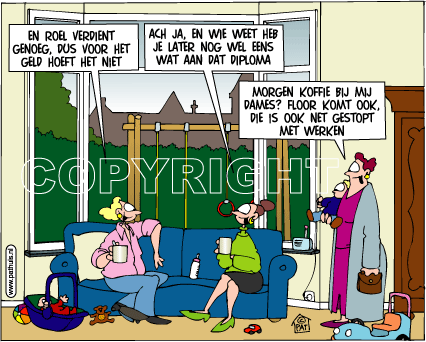 Vrouw en Werk Archief Cartoons