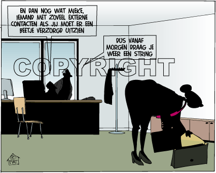 Vrouw en Werk Archief Cartoons